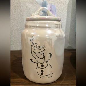 Rae Dunn c Disney Frozen Olaf the Snowman WORTH MELTING FOR Canister 2022 New